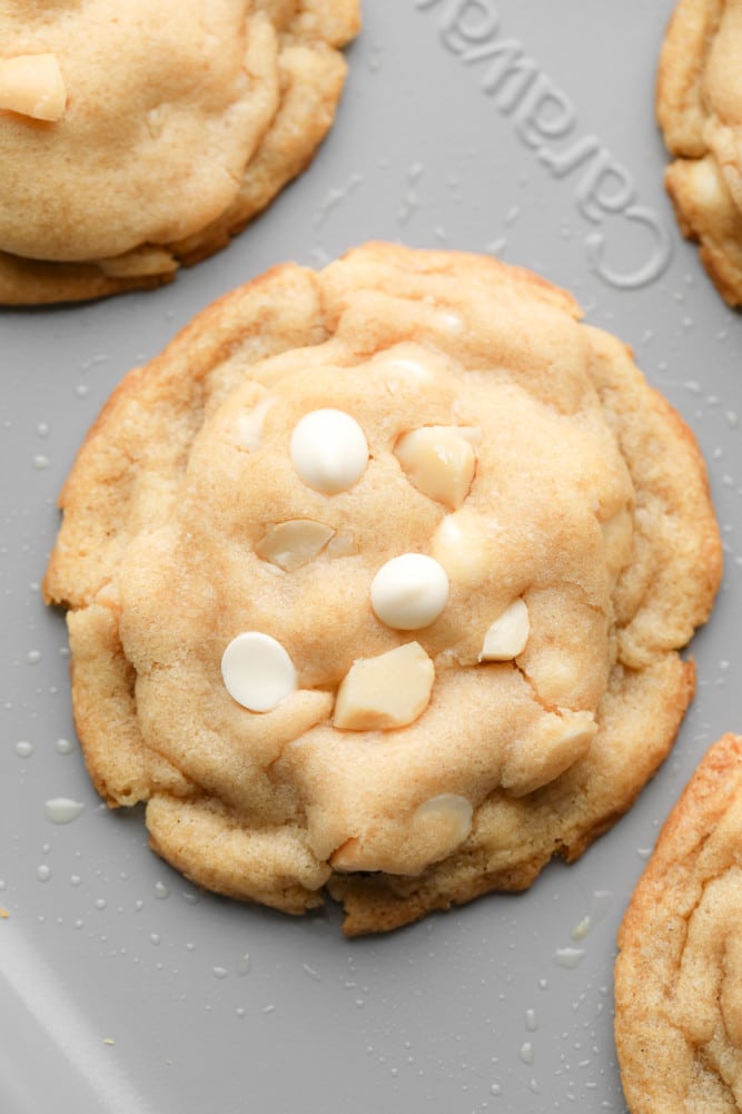 Vegan White Chocolate Macadamia Nut Cookies - Nora Cooks