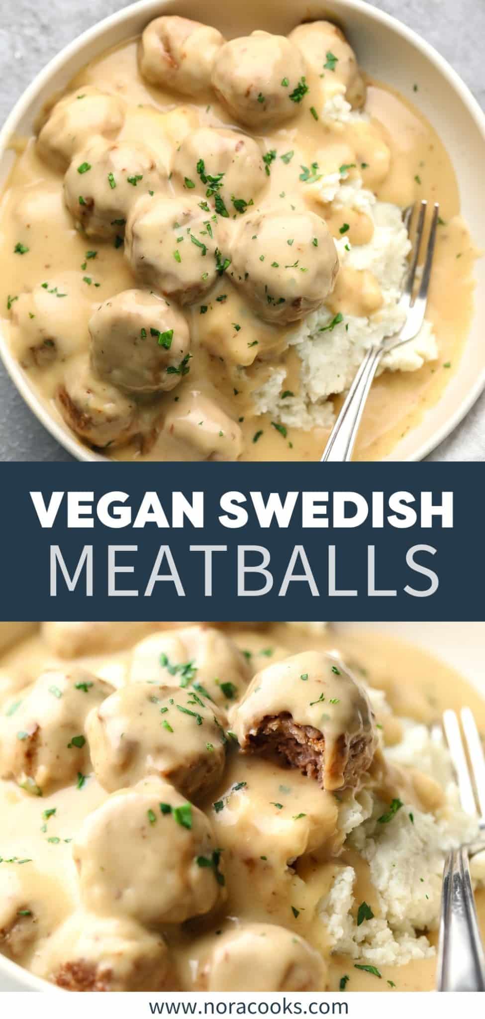 Vegan Swedish Meatballs Nora Cooks