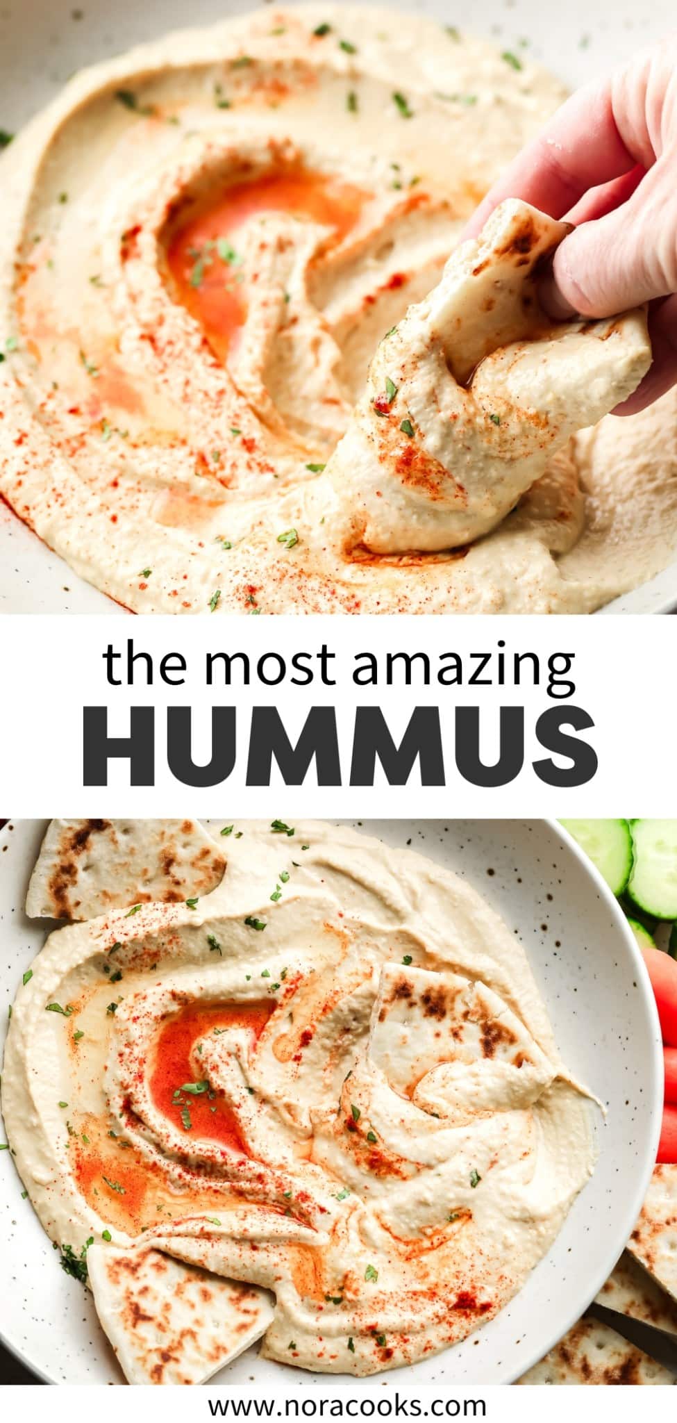 The Best and Easiest Hummus - Nora Cooks