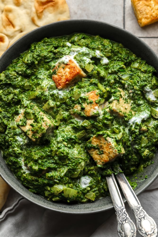 Tofu Palak Paneer - Nora Cooks