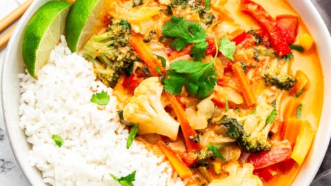 Shops broccoli thai curry