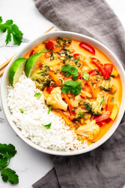 Vegan Thai Red Curry - Nora Cooks